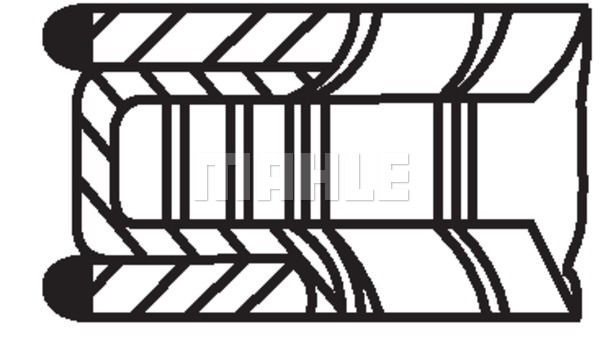 MAHLE Virzuļa gredzenu komplekts 205 29 N0