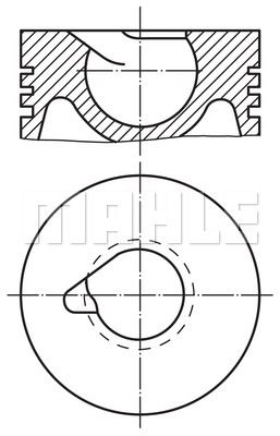 MAHLE Поршень 227 38 20