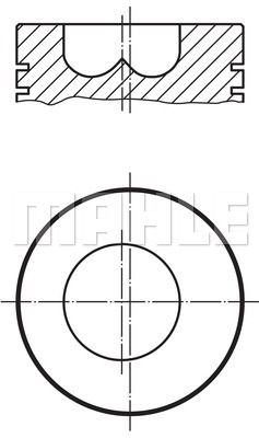 MAHLE Поршень 495 20 00