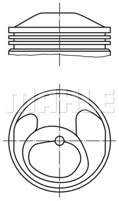 MAHLE Поршень 503 58 00