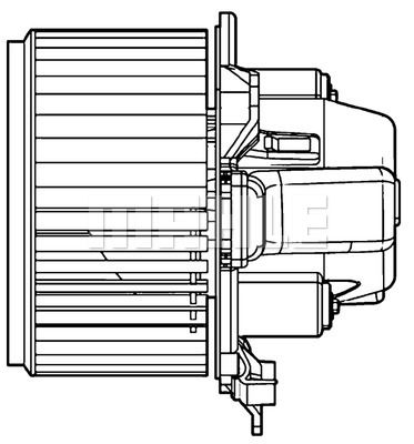 MAHLE Вентилятор салона AB 108 000P