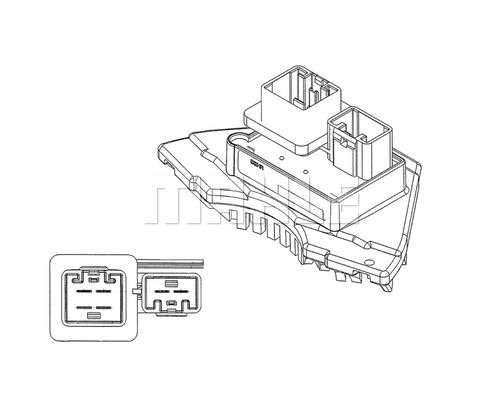 MAHLE Регулятор, вентилятор салона ABR 35 000P