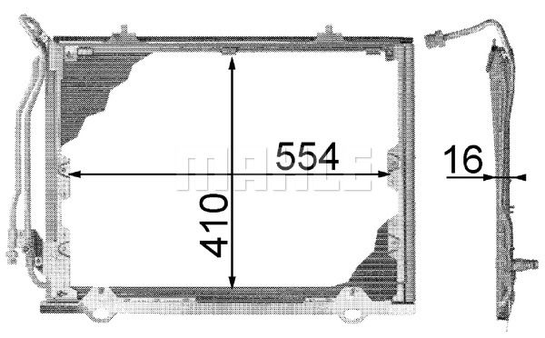 MAHLE Kondensators, Gaisa kond. sistēma AC 243 000P