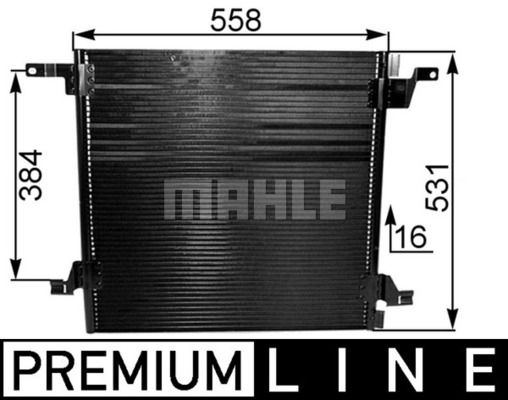 MAHLE Конденсатор, кондиционер AC 259 000P