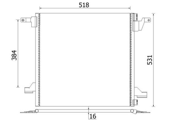 MAHLE Конденсатор, кондиционер AC 259 000S