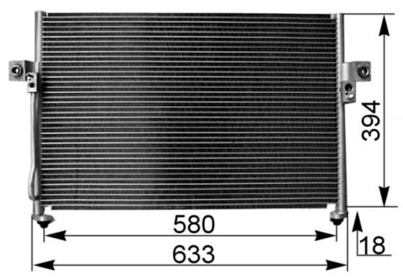 MAHLE Конденсатор, кондиционер AC 262 000S