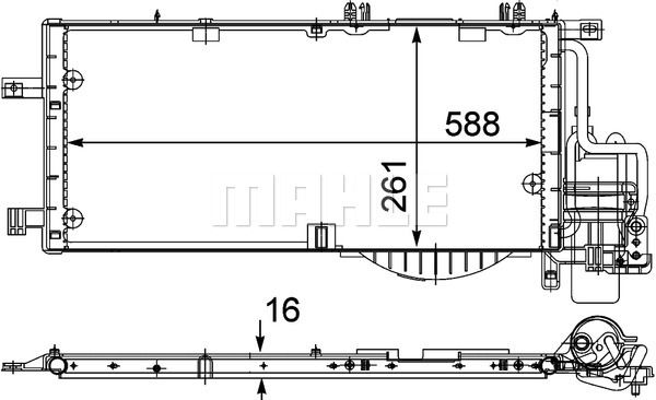 MAHLE Конденсатор, кондиционер AC 336 000P