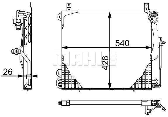 MAHLE Kondensators, Gaisa kond. sistēma AC 357 000P