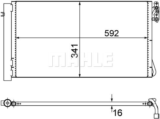 MAHLE Kondensators, Gaisa kond. sistēma AC 414 000P