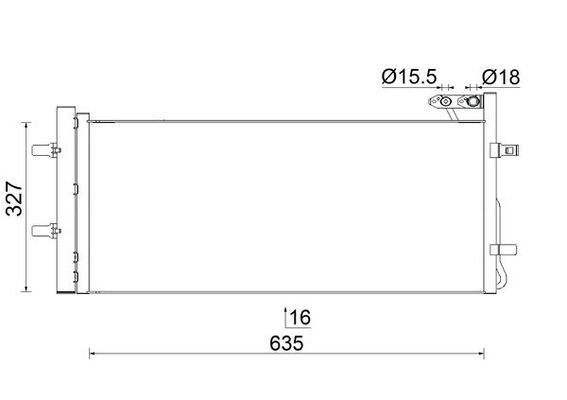 MAHLE Конденсатор, кондиционер AC 42 000S