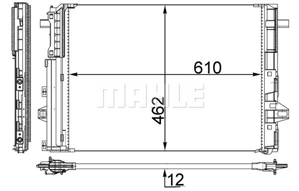 MAHLE Конденсатор, кондиционер AC 446 000S