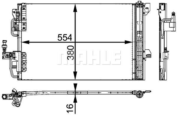 MAHLE Kondensators, Gaisa kond. sistēma AC 665 000P