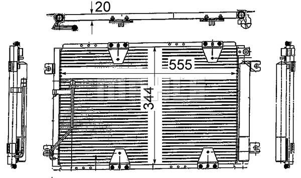 MAHLE Kondensators, Gaisa kond. sistēma AC 713 000S