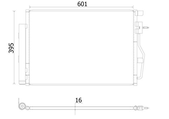 MAHLE Конденсатор, кондиционер AC 958 000S