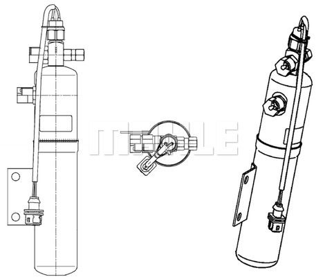 MAHLE Осушитель, кондиционер AD 192 000P