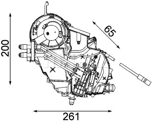 MAHLE Испаритель, кондиционер AE 75 000P