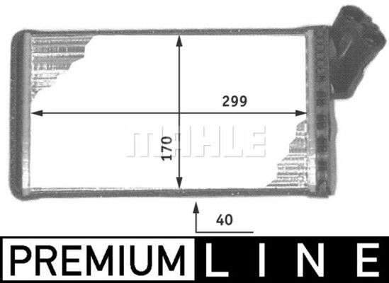 MAHLE Siltummainis, Salona apsilde AH 104 000P