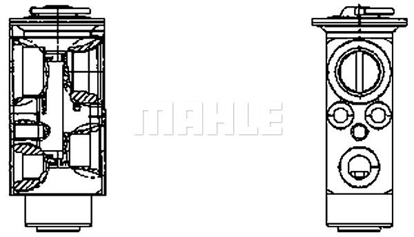 MAHLE Расширительный клапан, кондиционер AVE 131 000P