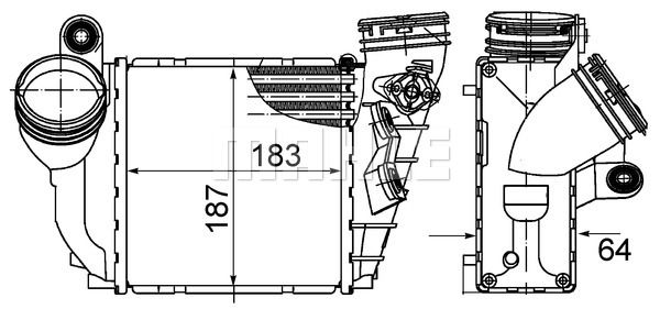 MAHLE Starpdzesētājs CI 485 000S