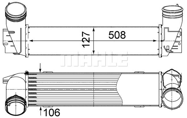 MAHLE Интеркулер CI 490 000S