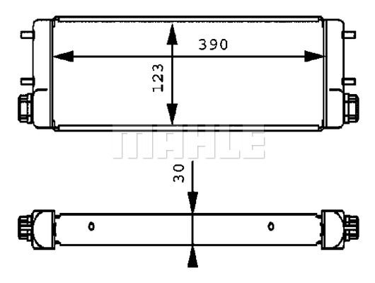 MAHLE Eļļas radiators, Motoreļļa CLC 169 001P