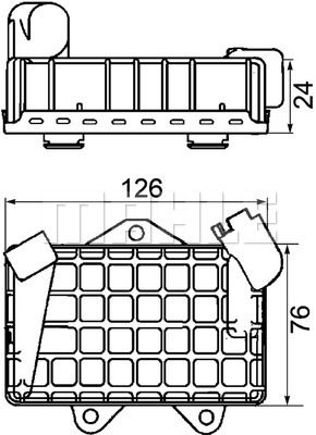 MAHLE Eļļas radiators, Motoreļļa CLC 34 000P