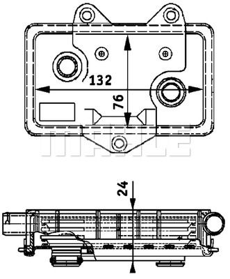 MAHLE масляный радиатор, двигательное масло CLC 37 000P