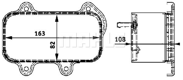 MAHLE масляный радиатор, двигательное масло CLC 39 000P