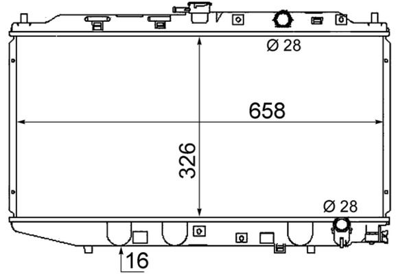 MAHLE Radiators, Motora dzesēšanas sistēma CR 158 000S