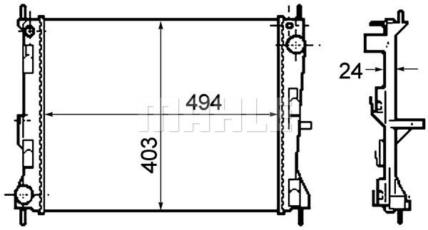 MAHLE Radiators, Motora dzesēšanas sistēma CR 1691 000P