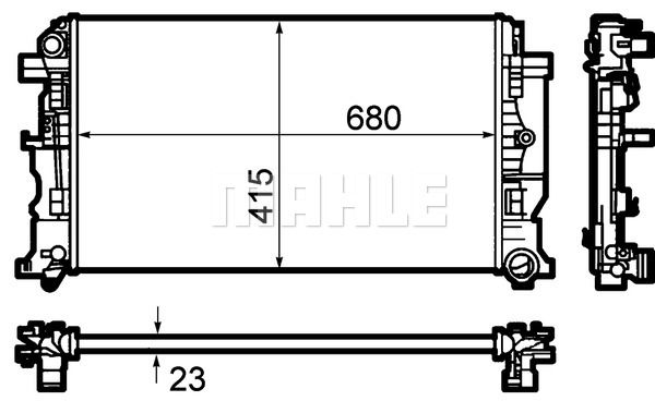 MAHLE Радиатор, охлаждение двигателя CR 1710 000P