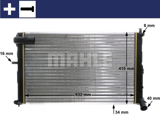 MAHLE Радиатор, охлаждение двигателя CR 171 000S