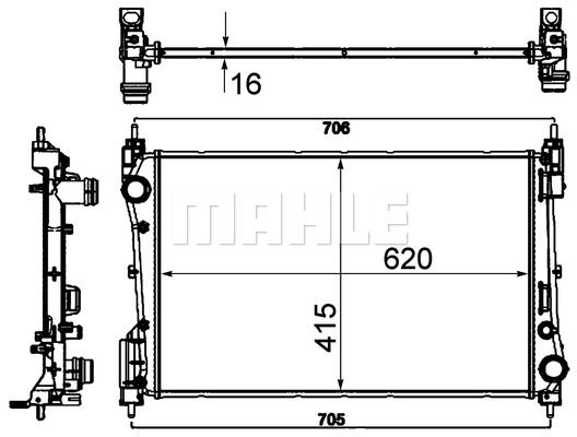 MAHLE Radiators, Motora dzesēšanas sistēma CR 1794 000P