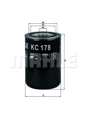 MAHLE Топливный фильтр KC 178