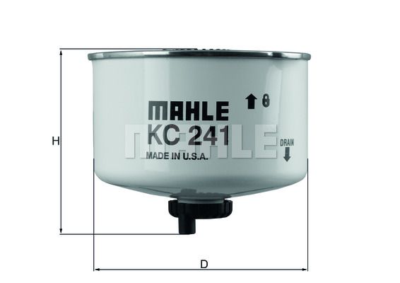 MAHLE Degvielas filtrs KC 241D