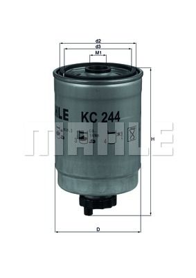MAHLE Топливный фильтр KC 244