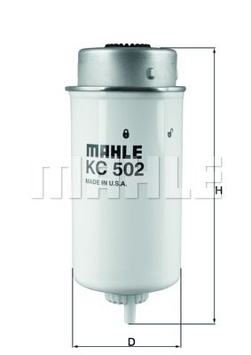 MAHLE Degvielas filtrs KC 502