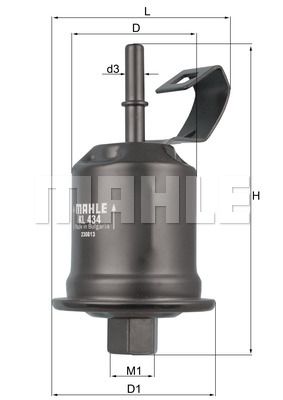 MAHLE Degvielas filtrs KL 434