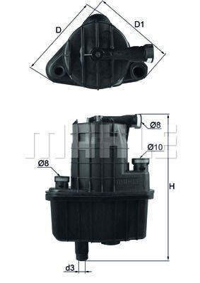 MAHLE Топливный фильтр KL 469