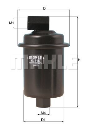 MAHLE Топливный фильтр KL 516