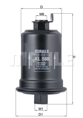 MAHLE Топливный фильтр KL 560