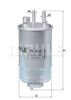 MAHLE Топливный фильтр KL 630