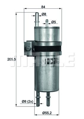 MAHLE Топливный фильтр KLH 11