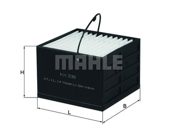 MAHLE Degvielas filtrs KX 336