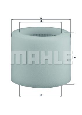 MAHLE Воздушный фильтр LX 123