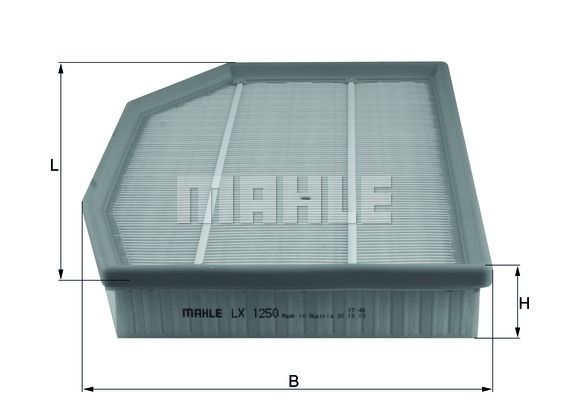 MAHLE Воздушный фильтр LX 1250