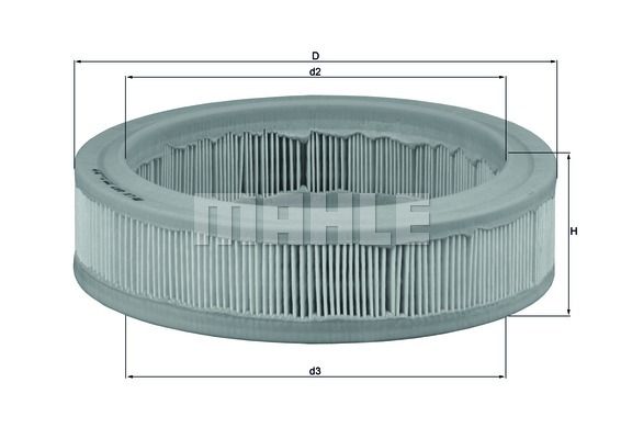 MAHLE Воздушный фильтр LX 487