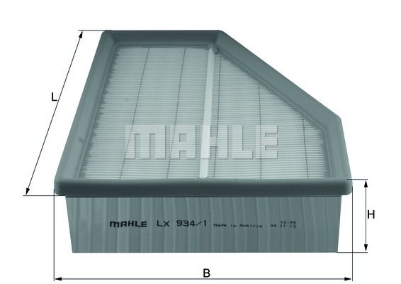 MAHLE Gaisa filtrs LX 934/1
