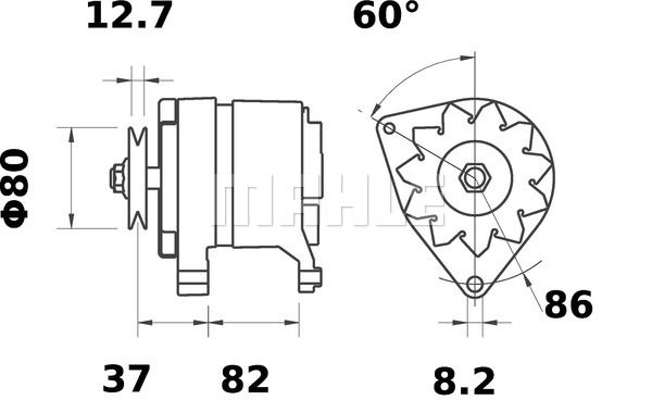 MAHLE Генератор MG 176