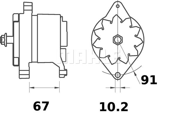 MAHLE Ģenerators MG 184